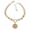 2072 Bransoletka elegancka złota 16+3cm pozłacana 14k